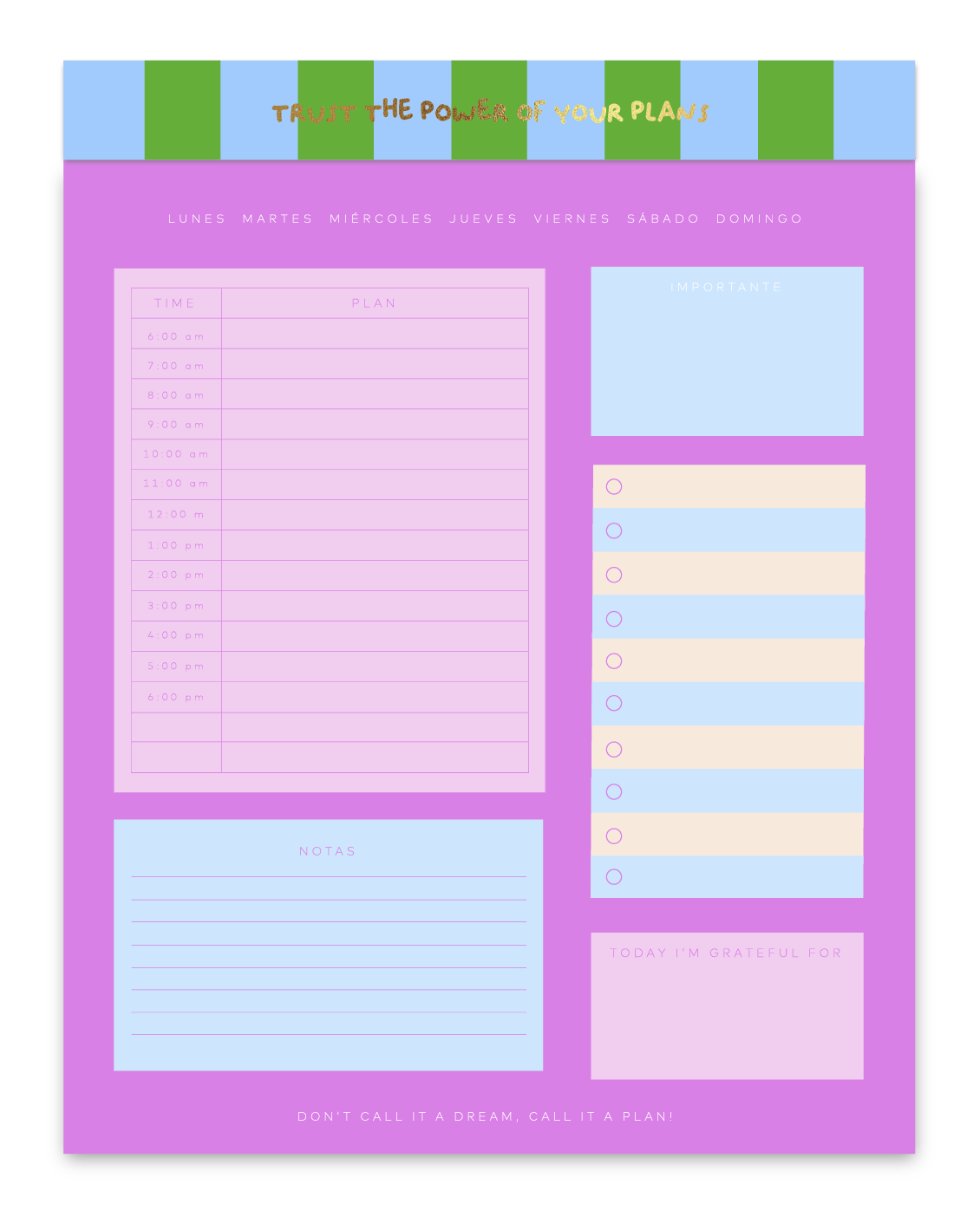 BLOCK LE MAGIQUE DAILY PLANNER